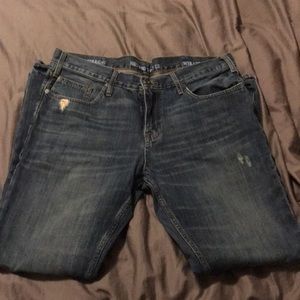 Distressed Mossimo jeans